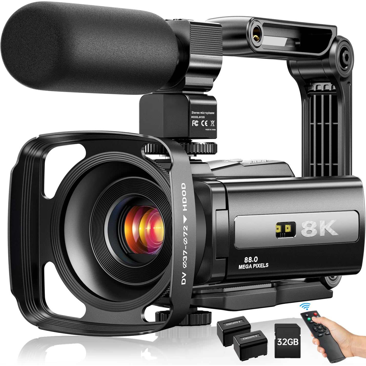 Amazon.com : 8K Video Camera 88MP UHD WiFi Vlogging Cameras for